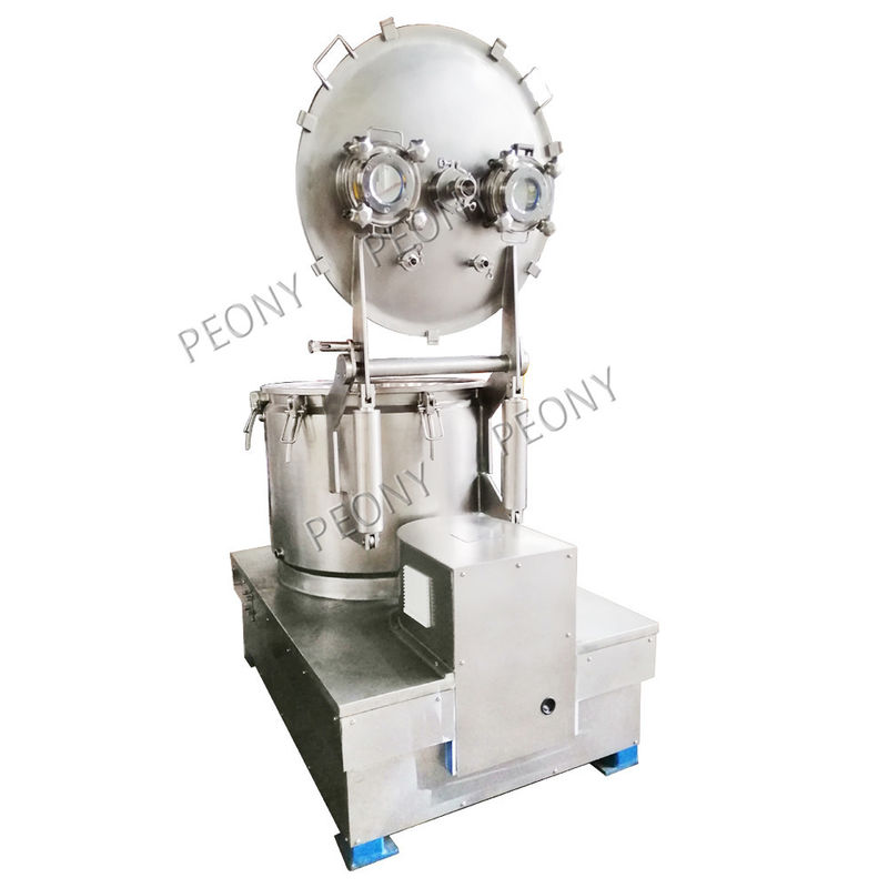 Plant Dehydration and Spinning Basket Centrifuge With Cooling Jacket